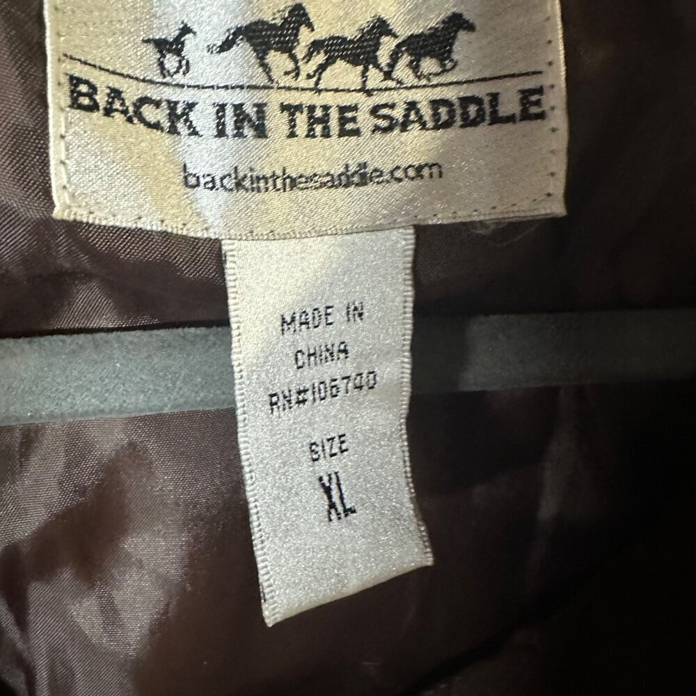 Back From The Saddle Women’s XL Lightweight Jacket Brown Western Cowgirl Utility - Picture 3 of 10